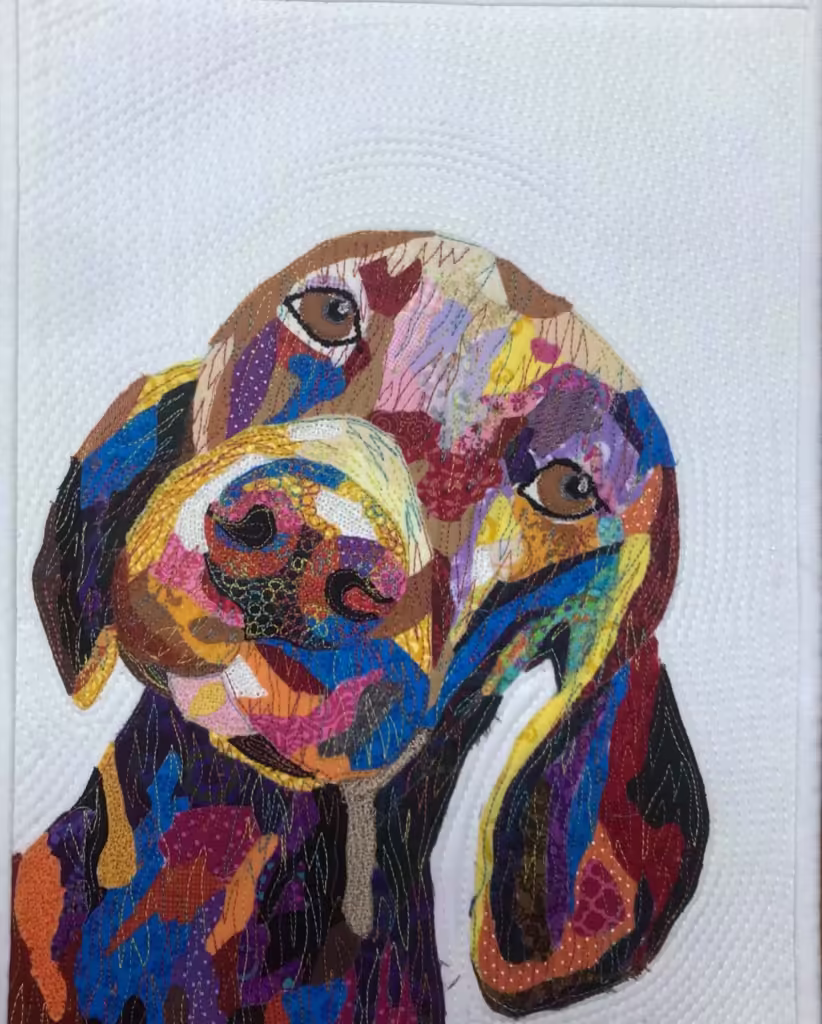 Fabric Collage & Thread Painting