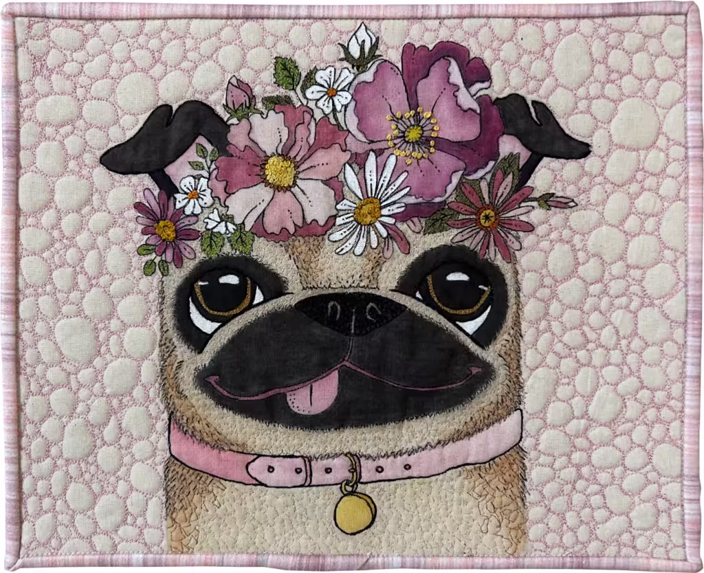 Inktense Pencils & Posca Markers on Fabric