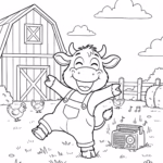 Milky & Friends: A Cozy Farm – Livro de Colorir para Adultos (Bold & Easy)