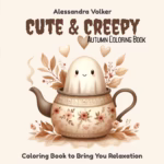 Cute & Creepy Livro de Colorir Outono
